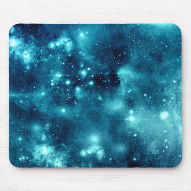 Tapis De Souris Galaxie bleue de l'espace d'astronomie de (Devant)