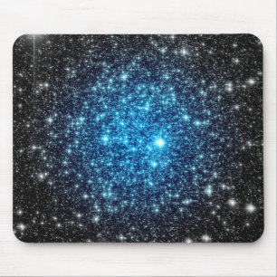 Tapis De Souris Galaxie bleue et noire