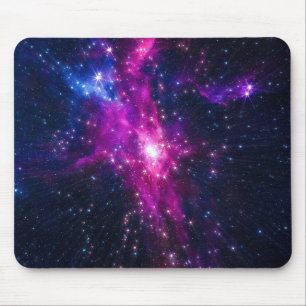 Tapis De Souris Galaxie de l'espace Galaxie de la Croix violette