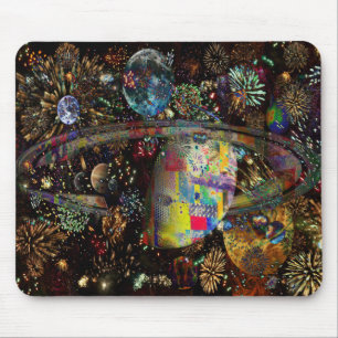 Tapis De Souris Galaxie des planètes 2859b de collage de feux