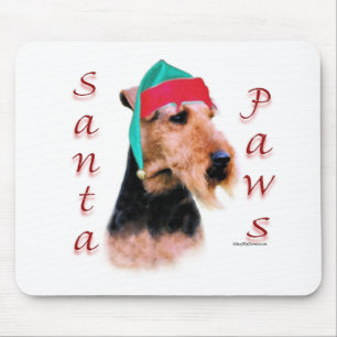 Tapis De Souris Gallois Terrier Père Noël Paws