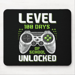 Tapis De Souris Gamer 100e Jour De Niveau D'École 100 Jours Déverr