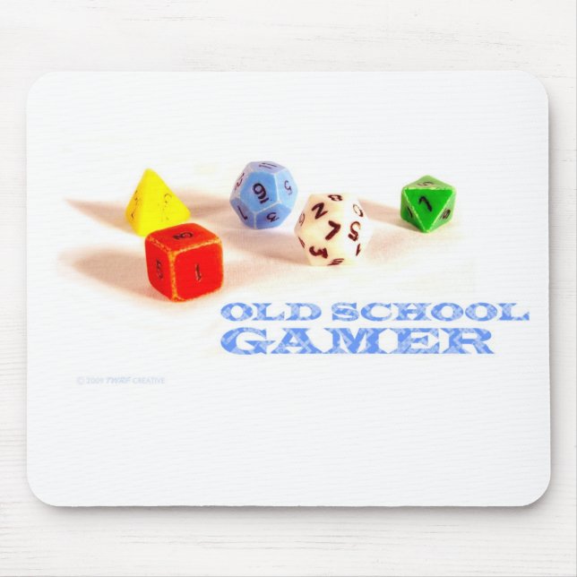 Tapis De Souris Gamer de vieille école • Mousepad (Devant)