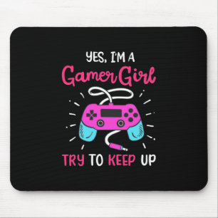 Tapis De Souris Gamer Gift Oui Je Suis Une Gamer Girl