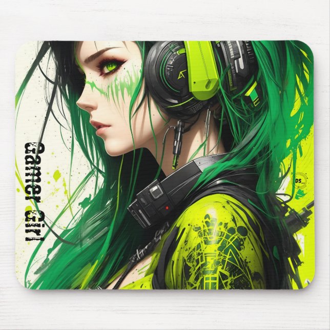 Tapis De Souris Gamer Girl Mousepad (Devant)