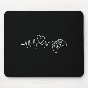 Tapis De Souris Gamer Heartbeat - Console Gaming Lover Pc Vid