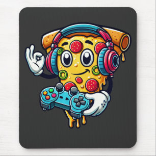 Tapis De Souris Gamer Pizza Vidéo Jeu Nourriture Souris Pad