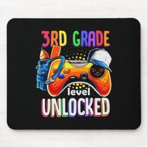 Tapis De Souris Gamer Retour À L'École Gamepad 3e Niveau Troisième