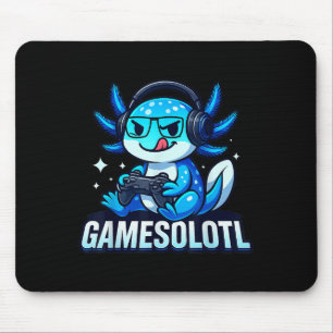 Tapis De Souris Gamesolotl Axolotl Poisson Joueur Jeux Anime Vidéo