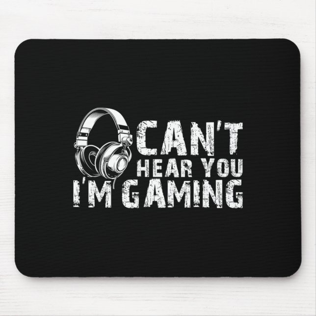 Tapis De Souris Gaming Zone Focus Gamer Tee Funny Quote  (Devant)
