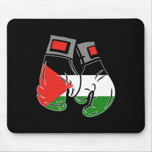 Tapis De Souris Gant De Boxe Avec Le Drapeau De Palestine
