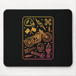 Tapis De Souris Garage de moto personnalisé 1