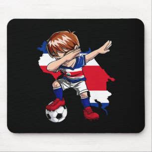 Tapis De Souris Garçon costaricien de dabbing Soccer Jersey Costa
