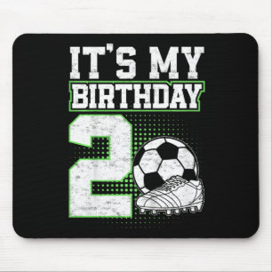 Tapis De Souris Garçon de 2 ans footballeur C'est mon 2ème anniver
