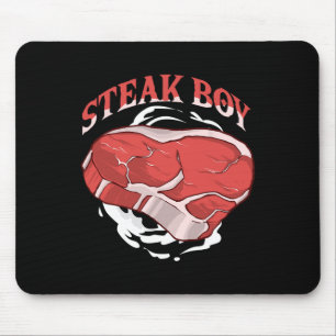Tapis De Souris Garçon de steak pour les amateurs de viande et les