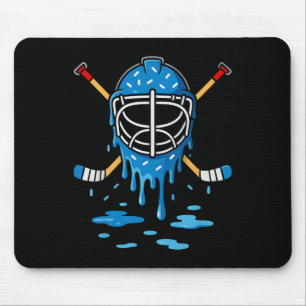 Tapis De Souris Garçons Filles Crème Glacée Hockey sur Glace Dégou