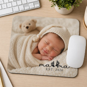 Tapis De Souris Garde de bébé Nouveau Maman Photo