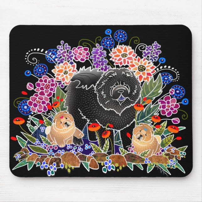 Tapis De Souris GARDEN PARTY Chow - Pad souris (Devant)