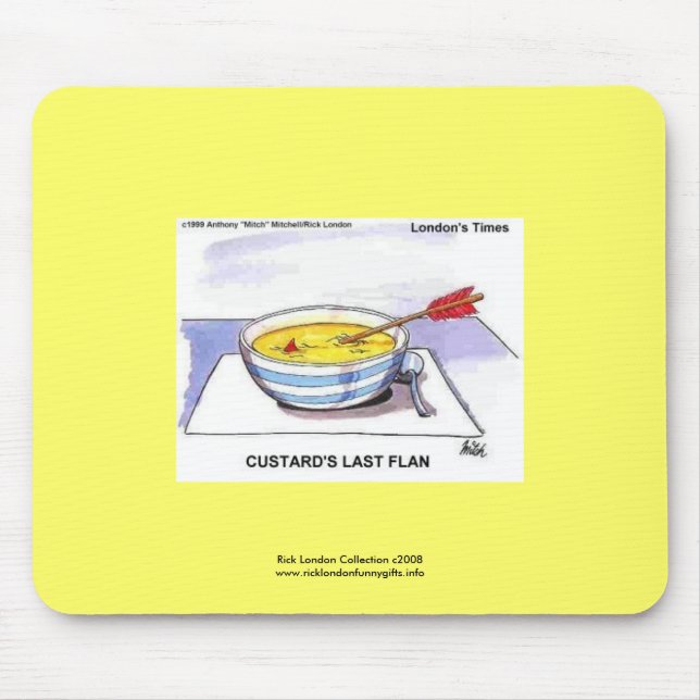 Tapis De Souris Gardes Dernier Flan Drôle Cartoon Cartoon Pad (Devant)