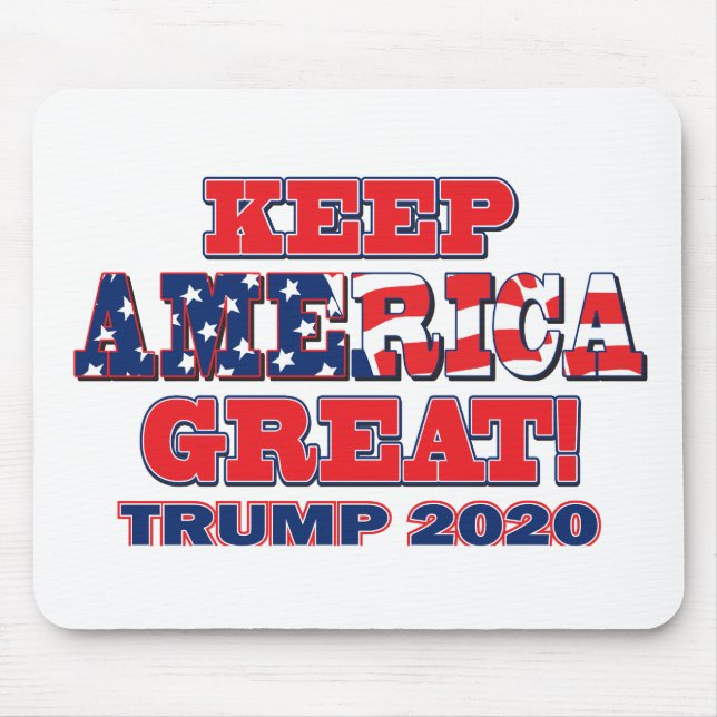 Tapis De Souris Gardez l'Amérique grande - Trump 2020 (Devant)