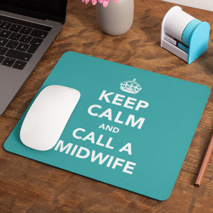 Tapis De Souris Gardez le calme et appelez une sage-femme