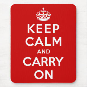 Tapis De Souris Gardez le calme et continuez