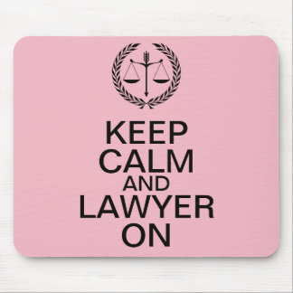 Tapis De Souris Gardez le calme et l'avocat sur Mousepad