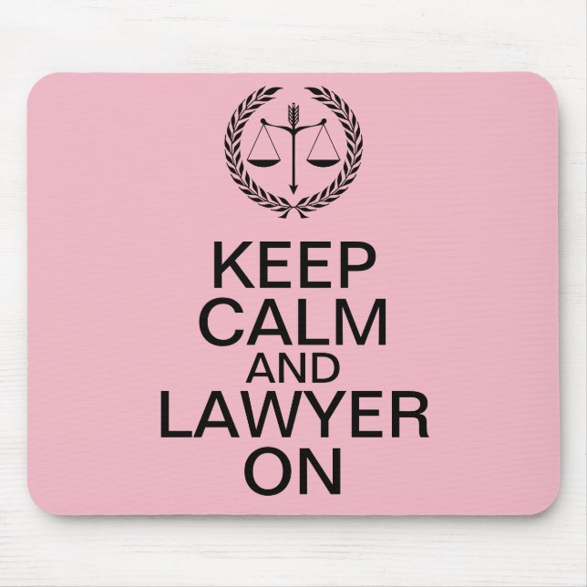 Tapis De Souris Gardez le calme et l'avocat sur Mousepad (Devant)