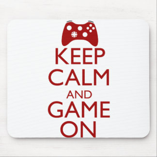 Tapis De Souris Gardez le calme et le jeu dessus