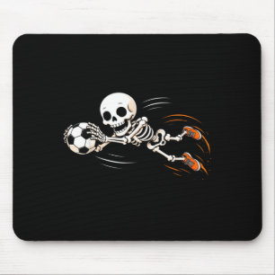 Tapis De Souris Gardien de but de football d'Halloween squelette g