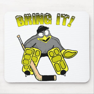 Tapis De Souris Gardien de but Mousepad de pingouin