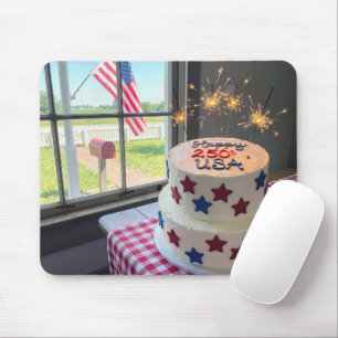 Tapis De Souris Gâteau du 250e anniversaire du 4 juillet