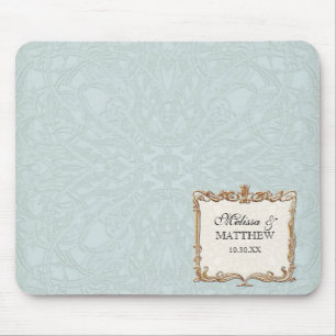 Tapis De Souris Gatsby Art Déco Nouveau dentelle Faux Gold Tulip