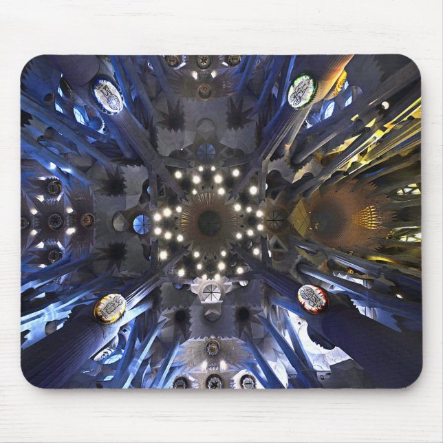 Tapis De Souris Gaudi. Sagrada Familia. Vision (Devant)