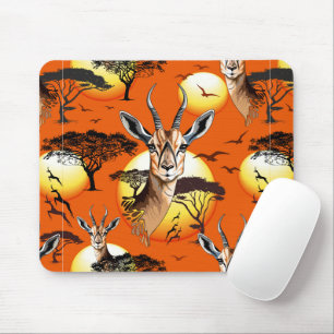 Tapis De Souris Gazelle Antelope africaine animal sauvage