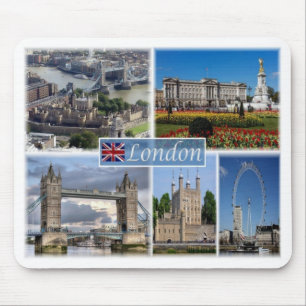 Tapis De Souris GB Royaume-Uni - Angleterre - Londres Par Jour -