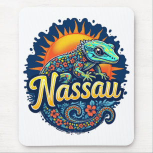 Tapis De Souris Gecko Nassau Bahamas Caraïbes