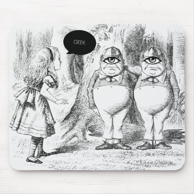 Tapis De Souris GEEK CLOTHING/alice geek mousepad (Devant)