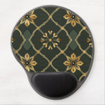 Élégant médiéval vert floral