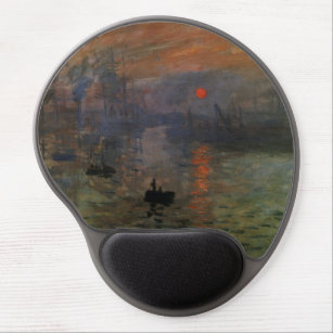 Tapis De Souris Gel Impression Sunrise par Claude Monet, Art Vintage