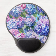 Motif bleu violet rose Hydrangea