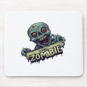 Tapis De Souris Génération Halloween avec défilement Costume Zombi