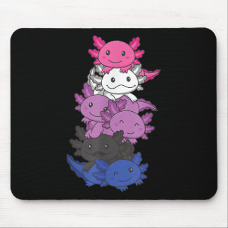 Tapis De Souris Genre fluide Fierté fluide de genre Lgbtq Axolotl