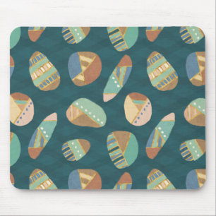 Tapis De Souris Geo extérieur XII motif géométrique bleu et ver