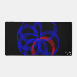 Tapis de souris géométrique à Accentuation rouge