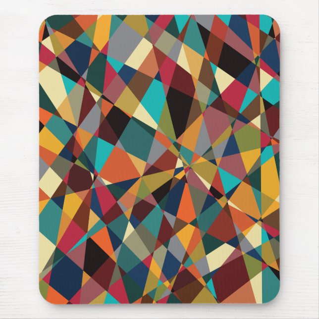Tapis De Souris Géométrique brisée du milieu du siècle moderne Abs (Devant)