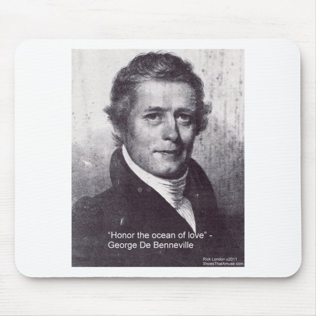 Tapis De Souris George De Benneville Océan D'Amour Citations Cadea (Devant)