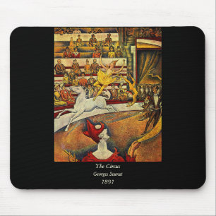 Tapis De Souris Georges Seurat's The Circus (1891) - Clown & Rider