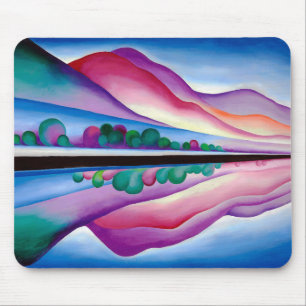 Tapis De Souris Georgia O'Keeffe, Lake George Reflection (1921)