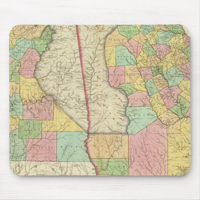 Tapis De Souris Géorgie-Alabama 3 (Devant)